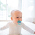 Dr. Brown's Advantage Symmetrical Pacifier with Air Flow and Pacifier Clip - Blue - 2-Pack - 0-6m