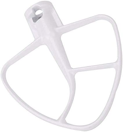 K45B Coated Flat Beater for Kitchen-Aid Stand Mixer. Flex Edge Beater Paddle WPW10672617 Compatible with Whirlpool KSM45, KSM75, KSM88, KSM90, KSM100, KSM106, KSM110, KSM120, KSM150, KSM160, KSM180