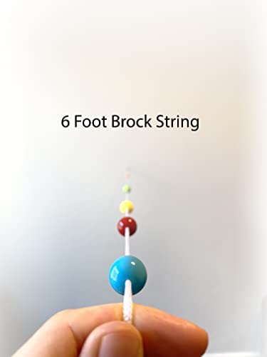 Brock String - Vision Convergence Training - Convergence Insufficiency Tool - Train Vision, Athletic Performance, and More!, White, 6 foot