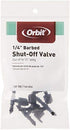 Orbit 67404 5-Pack 1/4-Inch Barb Shut-Off Valve , Black