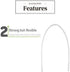 Cast Itch Scratcher and Cleaner Sanitizer for Itching and Cleansing Cast Covered Arms and Legs Relief from Itch 2 Sticks Included