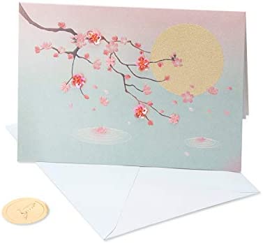 Papyrus Blank Thinking of You Card (Cherry Blossoms)