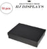 10 Pack Cotton Filled Matte Black Color Jewelry Gift and Retail Boxes 5.25 X 3.75 X 1 Inch Size by R J Displays