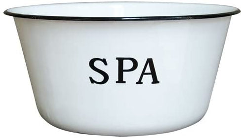 CWI Gifts Enamel Spa Bowl, 8-Inch by 3.75-Inch