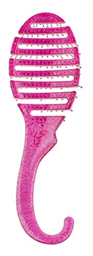 Wet Brush Hair Brush Shower Detangler - Pink Glitter - Exclusive Ultra-soft IntelliFlex Bristles - Minimizes Pain And Protects Against Split Ends And Breakage - For Women, Men, Wet And Dry Hair