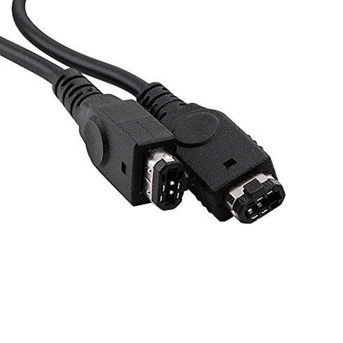 GBA SP Link Cable, 2 Player Game Link Cable Compatible with Nintendo Gameboy Advance SP/Gameboy Advance, 3.9Ft Black