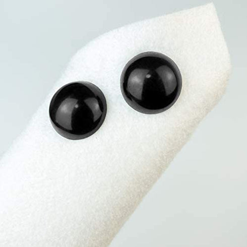 Safety Eyes for Amigurumi Crochet 30PCS 16-24 mm, Plastic Black Large Safety Doll Eyes Stuffed Animal Eyes Craft Crochet Eyes for DIY of Puppet, Bear, Toy Doll Making Supplies