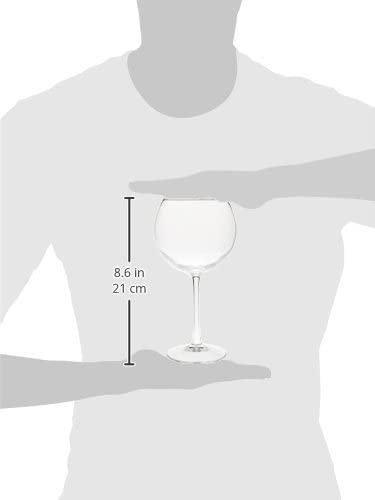 Amazon Basics Red Wine Balloon Wine Glasses, 20-Ounce, Set of 4
