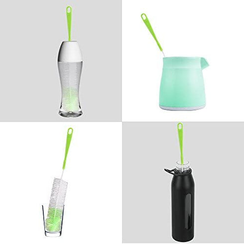 LiKee Long Bottle Cleaning Brush 18" Extra Long x 2.17" Extra Wide Cleaner for Washing Decanter, Thermos, Water Bottle Brush Washer