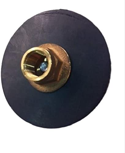 Pro Parts Plus 4" Force Disc Curb Plunger - Reinforced Rubber - 1/2" IPS Brass Holder