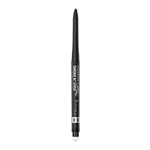 Rimmel Exaggerate Smoke'N Shine Eyeliner, 001/Little Black Smokey, 0.008 Fluid Ounce, Pack of 1
