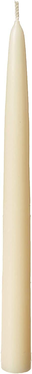 Root Candles 7917 Unscented Smooth Hand-Dipped 9-Inch Taper Candle, 12-Count, Ivory