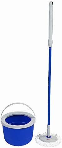 Quickie 2052239 Pad Refill for Compact Flat Spin Mop & Wringing Bucket Floor Cleaning System, Microfiber Mop Head Only, 1-Pack, White