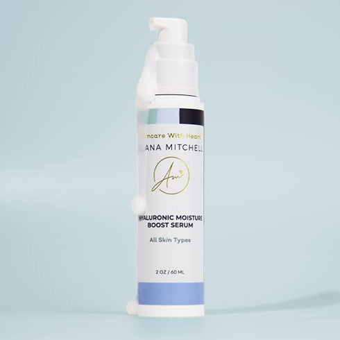 Alana Mitchell Hyaluronic Acid Serum for Face - Moisture Boost Anti Aging Serum - Face Serum to Fight Wrinkles & Fine Lines - Hydrating Serum Face Moisturizer for Sensitive, Dry & Combo Skin (2 oz)