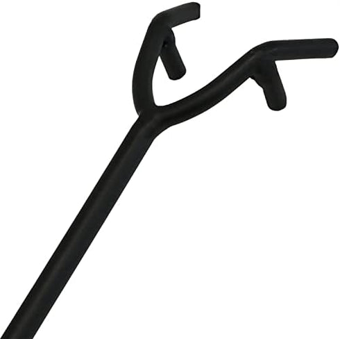 Sunnydaze Fire Pit Poker Stick - Durable Heat Resistant Handle - Outdoor Campfire Accessory - Fireplace Tool - Indoor & Outdoor Steel Camping Tool - 16-Inch