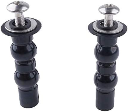 Toilet Seat Hinge Screw Compatible with TOTO Toilet, Expanding Rubber Bolt Top Nuts Set for Top Mount Toilet Seat Tightening Kit Replacement,Toilet Seat Blind Hole Fixing Kit for TOTO Toilets,2 Pack