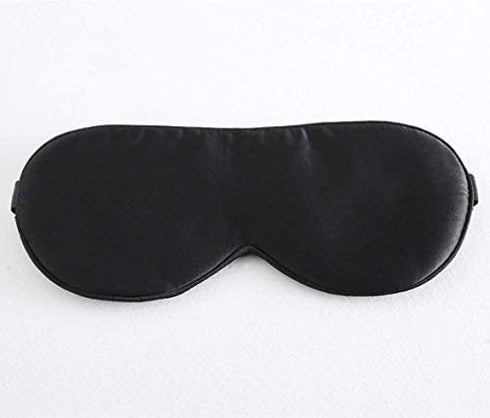 Tim & Tina 100% Silk Sleep Mask Comfortable,Super Soft Blindfold Eye mask Block Light for Sleeping,Shift Work,Naps,Travel,Yoga with Adjustable Strap (Black)