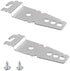 8212560 & 8269145 Dishwasher Mounting Brackets Clips Replacement for Whirlpool Kenmore KitchenAid Dishwashers with Screws