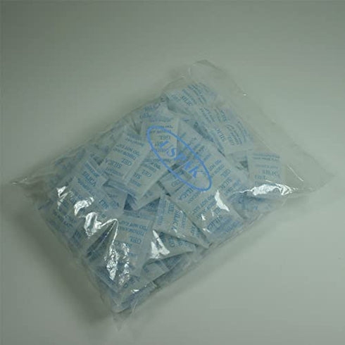 USPak 5 Gram Pack of 50 Silica Gel Desiccant Packets Drying Agent Moisture Absorber Dehumidifiers (Ship from USA)