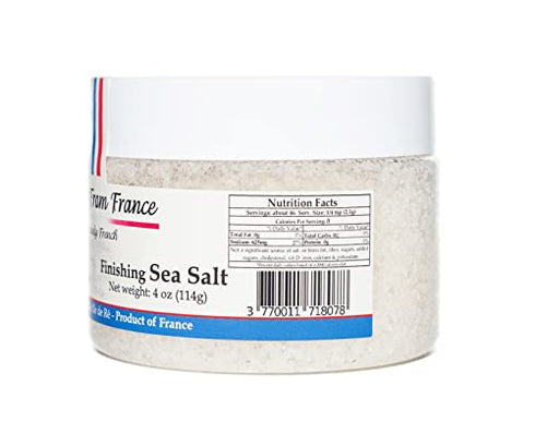 Straight from France French Fleur De Sel Finishing Sea Salt (4 Ounce (Pack of 1))