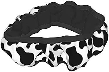 Cow Print Steering Wheel Cover Non-Slip Elastic Universal Accessories Fit Suvs Vans Sedans Cars Trucks Decor