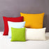 Encasa Homes Throw Pillow Cover 2pc Set - Orange - 20 x 20 inch Solid Dyed Cotton Canvas Square Accent Decorative Cushion Case for Couch Sofa Chair Bed & Home, Only Covers
