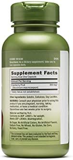 GNC Herbal Plus Whole Herb Cranberry 500mg 100 Capsules