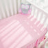 Crib Sheets Girl 2 Pack Set, Pink and Aqua Fitted Crib Sheets Set for Boys and Girls, Soft Baby Sheets for Crib? Size 28 x 52 inches, with 8 Inches Pocket, Fits Standard Crib & Toddler Mattress