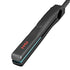 Mini Flat Iron for Short Hair 0.5 inch Travel Size, Tourmaline Ceramic Small Hair Straightener, Lightweight and Portable for Travel Use, Black