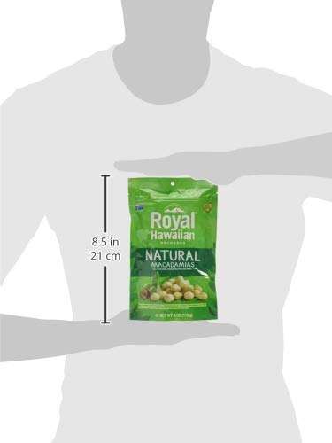 Royal Hawaiian Orchards Natural Unsalted Macadamia Nuts, 4 Oz