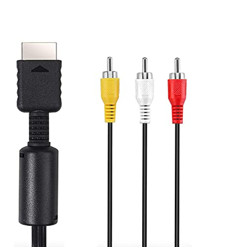 ?NOT HDMI?Suncala 6FT AV TV RCA Audio Video Cord Cable for Playstation PS2 PS3 Cable (1Pack)