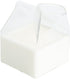 12 Ounce Glass Milk Carton, 1 Reusable Milk Carton Creamer - Durable, Serve Cream, Milk, or Juice, Clear Glass Mini Milk Carton, Dishwasher-Safe, For Homes or Restaurants - Restaurantware
