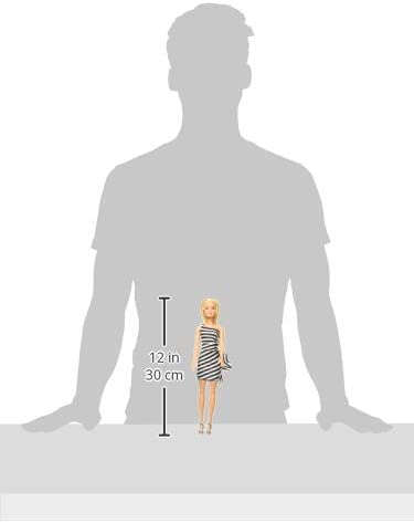 Barbie 60th Anniversary Doll Black & White Dress (GJF85)