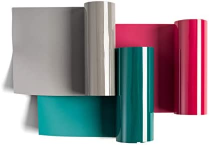 Cricut Everyday Iron On - 3.7” x 2ft 3 Rolls - Includes Teal, Raspberry, Gray - HTV Vinyl for T-Shirts - Use with Cricut Explore Air 2/Maker - Wanderer