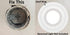 5 Pack Gloss White Goof Trim Ring for 8" Inch Recessed Can Lighting Down Light, Outer Diameter 8.6 Inches, Inner Diameter 6.2 Inches