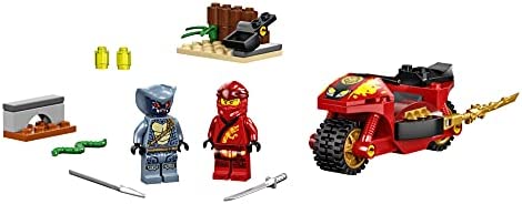 LEGO NINJAGO Legacy Kai’s Blade Cycle 71734 Ninja Motorcycle Playset Building Kit, Featuring NINJAGO Kai and a Snake; New 2021 (54 Pieces)