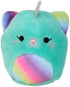 Squishville by Squishmallows SQM0078 Mystery Squad, Four 2, Irresistibly Soft Colourful Plush Caticorns, Mini Squishmallows