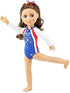 Emily Rose 14 Inch Doll Clothes Clothing Accessories | USA 4 PC Doll Gymnastics Gift Set Outfit, Including Gold Medal Accessory! | Fits Most 14.5" Hard-Bodied Dolls