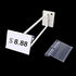Basket Labels Clip On,50PCS Clear Plastic Bin Clip Labels for Baskets,Wire Shelf Price Labels,Labels for Storage Bins,Merchandise Sign Display Holder,50PCS 6X4CM Label Inserts Included. (CQTP0000)