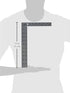 Johnson Level & Tool CS10 Professional Easy-Read Steel Carpenter Square, 8" x 12", Silver, 1 Square