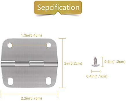 AIEVE Cooler Hinges and Screws Set,Cooler Replacement Hinges,Stainless Steel Hinges and Screws Replacement for Coleman Coolers