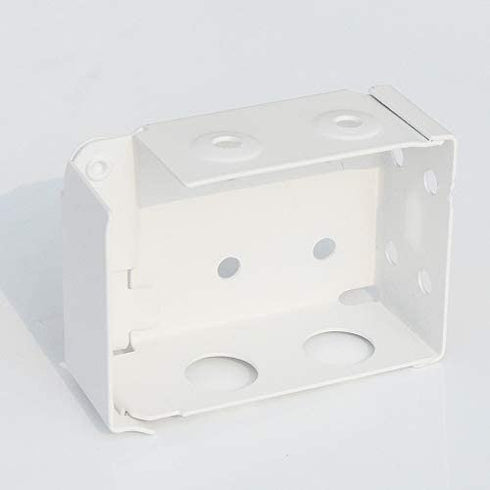 Cutelec 2pcs Box Mounting Bracket for Low Profile Blinds 2inch White Color Window Blinds Headrail Holder Bracket