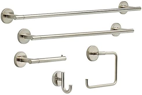 DELTA FAUCET 75950-SS Trinsic Toilet Paper Holder, 3.31 x 7.00 x 3.31 Inches, Stainless