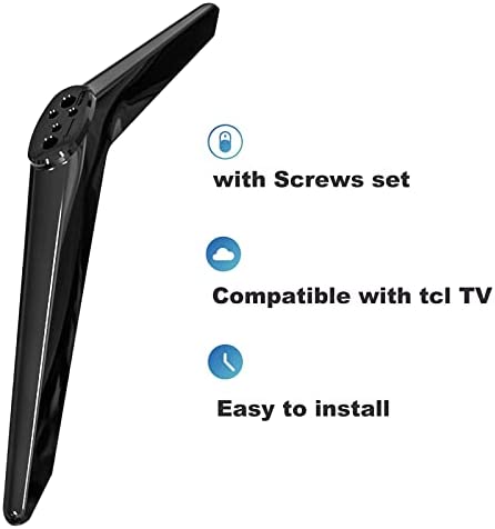 Base Stand for TCL Smart Tv - 32in 40in 43in 48in 49in 50in 55in 60in 32S305 32S301 32S303 32S4610R 32S3850 32S3850A 32S3850B 32S3850P 32FS4610R with Screws