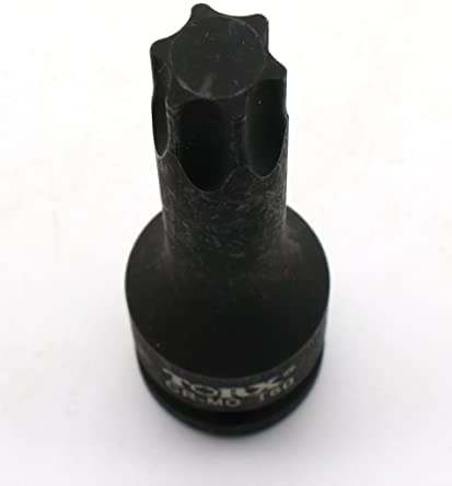 TEMO T60 3 Inch Long Torx Star 6 Point Black Impact Bit Socket Auto Repair Tool 1/2 Inch Square Drive