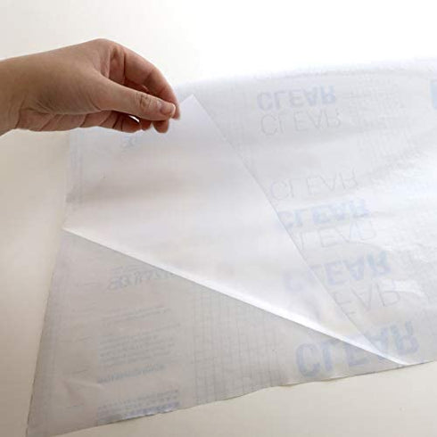 BAZIC Book Cover Clear Self Adhesive Bookcover 18" X 1.5 Yard (54"), Laminate Pack Cover Books Documents, Film Easy Peel, 1-Pack