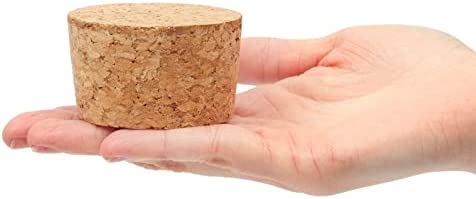 Size #34 Large Tapered Cork Plugs (2.49 x 2.22 x 1.47 In, 4 Pack)