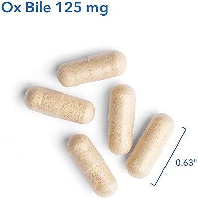 Allergy Research Group - Ox Bile 125 mg - Fat Digestion, Liver/Metabolic/GI Support - 180 Vegicaps