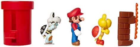 SUPER MARIO Nintendo Dungeon 2.5” Figure Multipack Diorama Set with Accessories