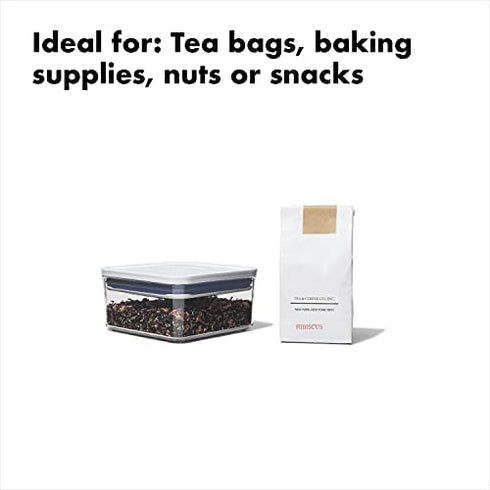 OXO Good Grips POP Container - Airtight Food Storage - 1.1 Qt for Nuts and More,Transparent